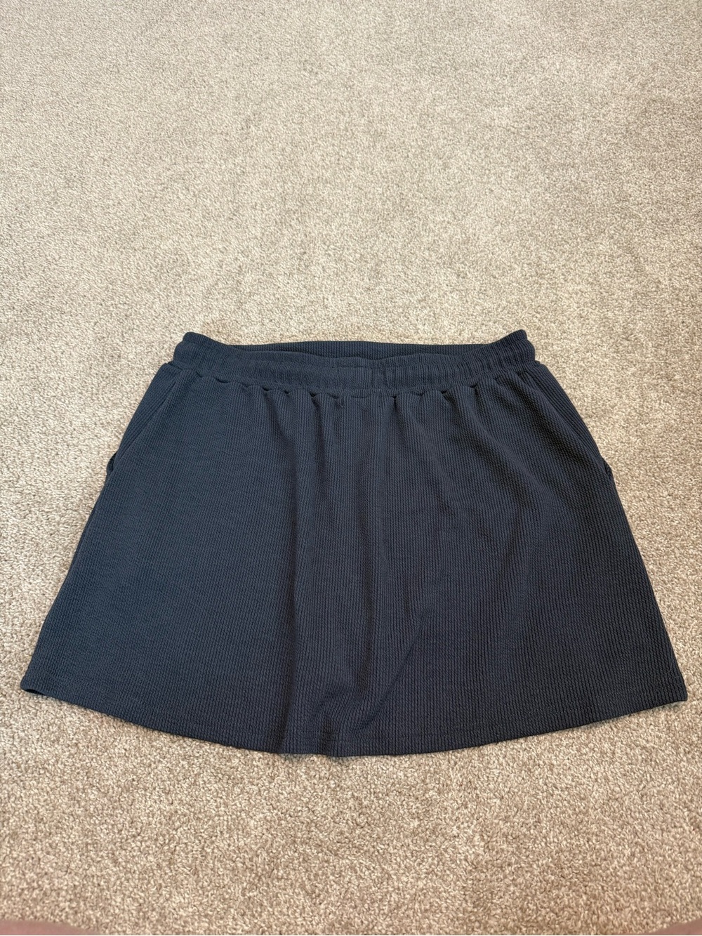 Jess Lea Women's Navy Knit Drawstring Skort - Picture 4 of 6